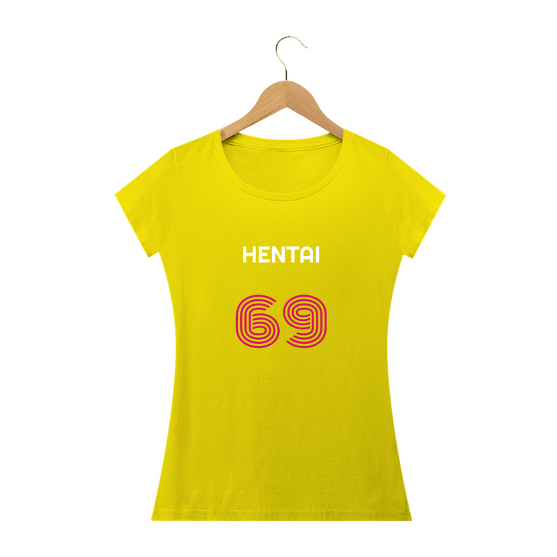 Camiseta Baby Look Hentai 69 Baby Long Quality Estampada