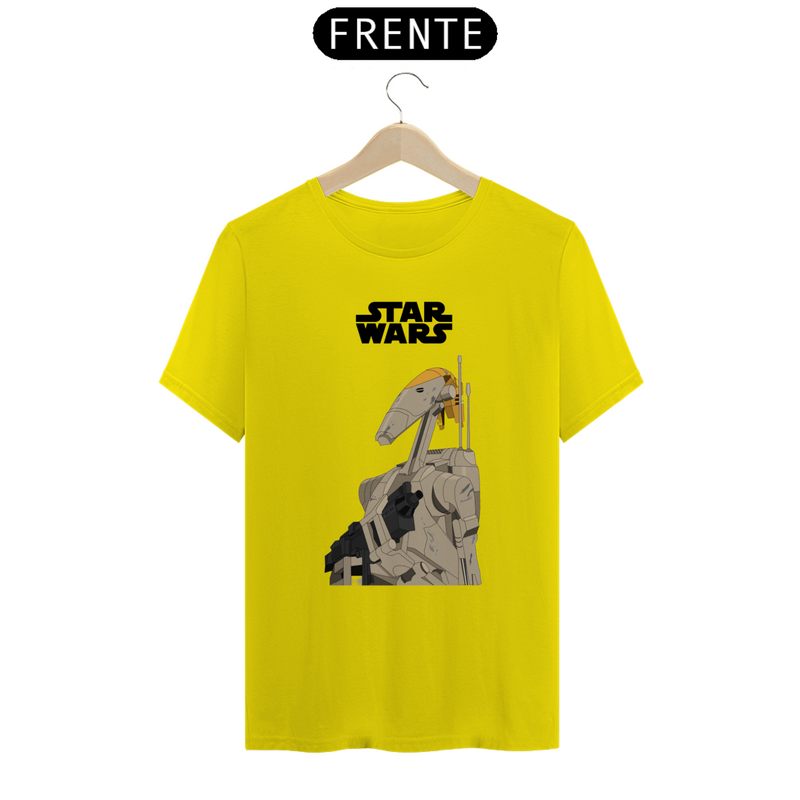 Camiseta Robô Androide B1 Star Wars Estampada Quality