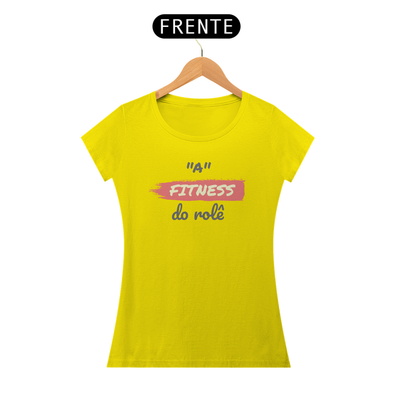 Camiseta Baby Long Quality Estampa Frase - A FITNESS do rolê