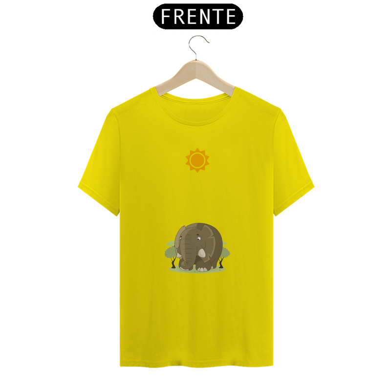 Camiseta Quality Estampa Desenho Elefante Fofo