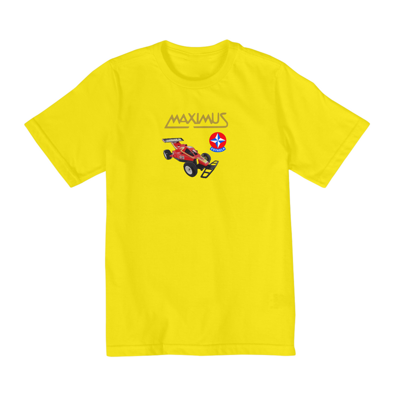 Camiseta Quality Infantil (10 a 14) Estampa Desenho Estrela Maximus