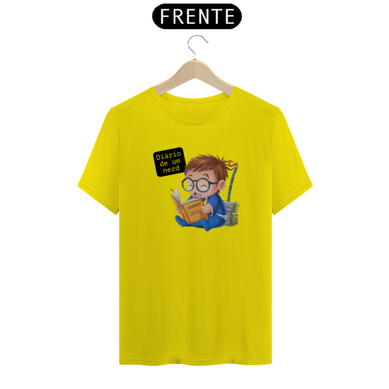 Camiseta Diário de um Nerd Fofo Lendo Estampada Quality