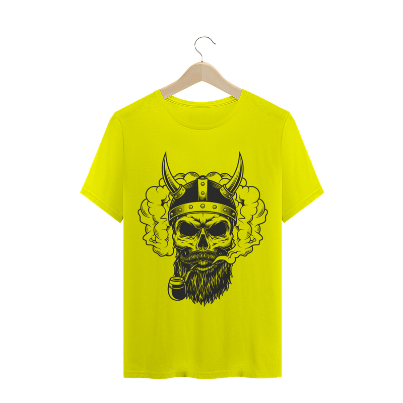 Camiseta Quality com Estampa Caveira Cachimbo