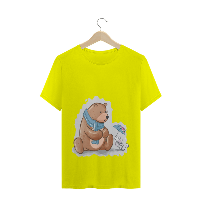 Camiseta Quality Estampa Urso Fofo