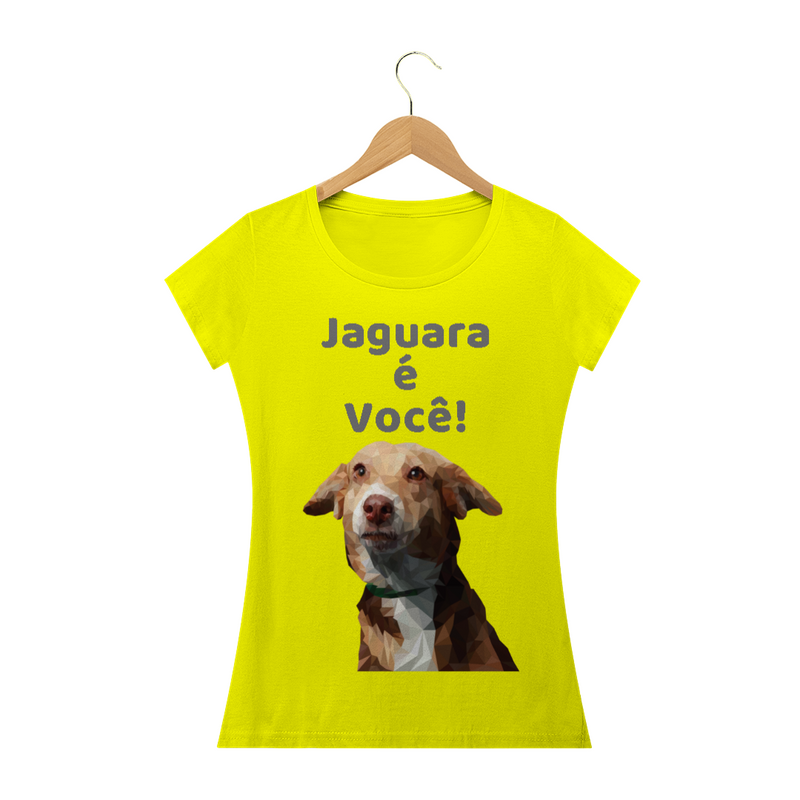 Camiseta Baby Long Quality Estampa Cachorro Jaguara é Você