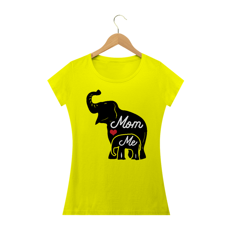 Camiseta Baby Long Quality Estampa Elefante Mom Me