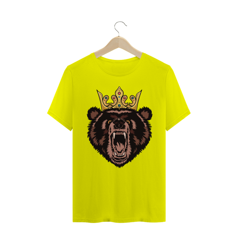 Camiseta Quality Estampa Urso com Coroa