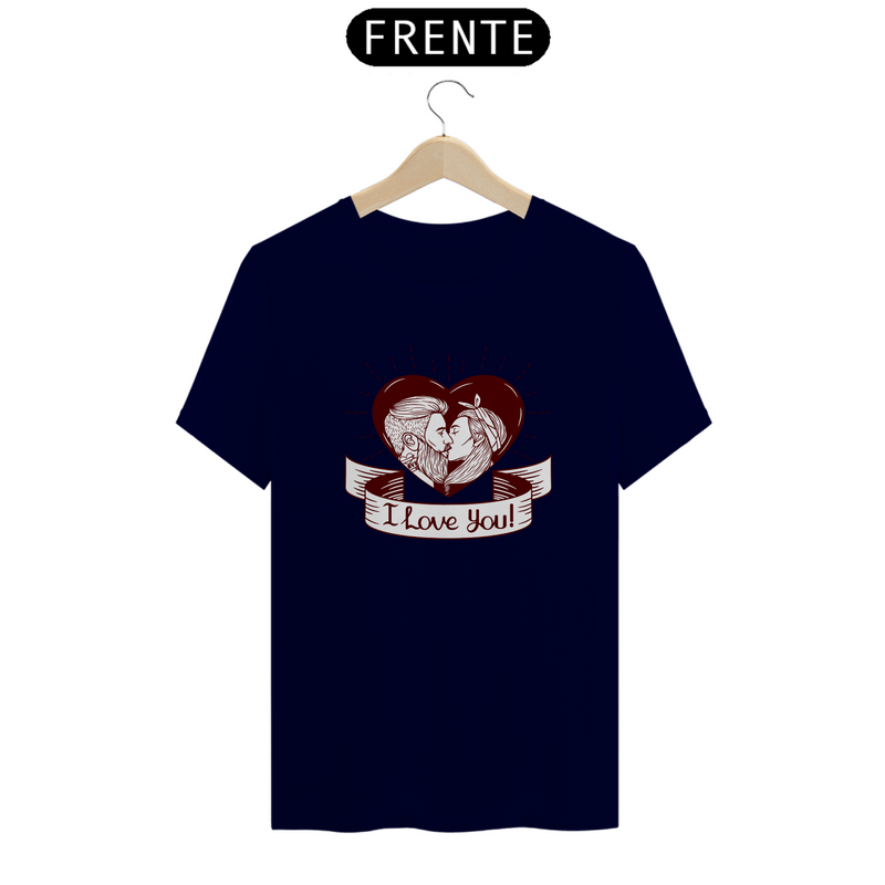 Camiseta Quality Estampa I Love You - Frase Eu Te Amo