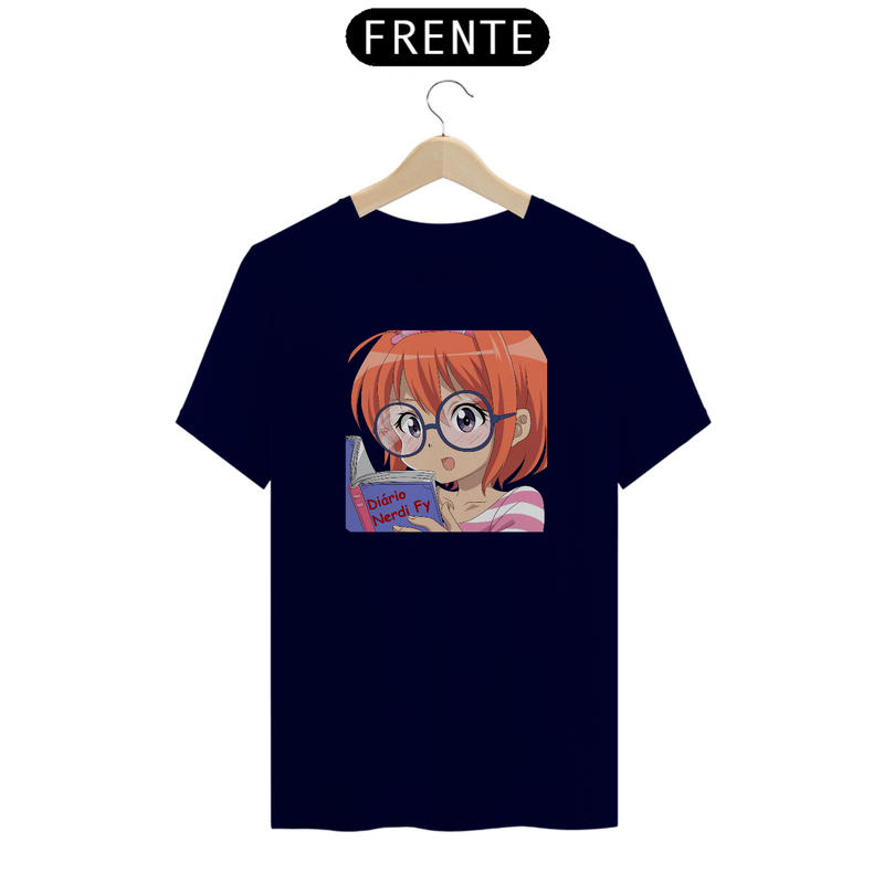 Camiseta Diário Nerdify Estampa Que Uma Nerd Linda Está Lendo Quality