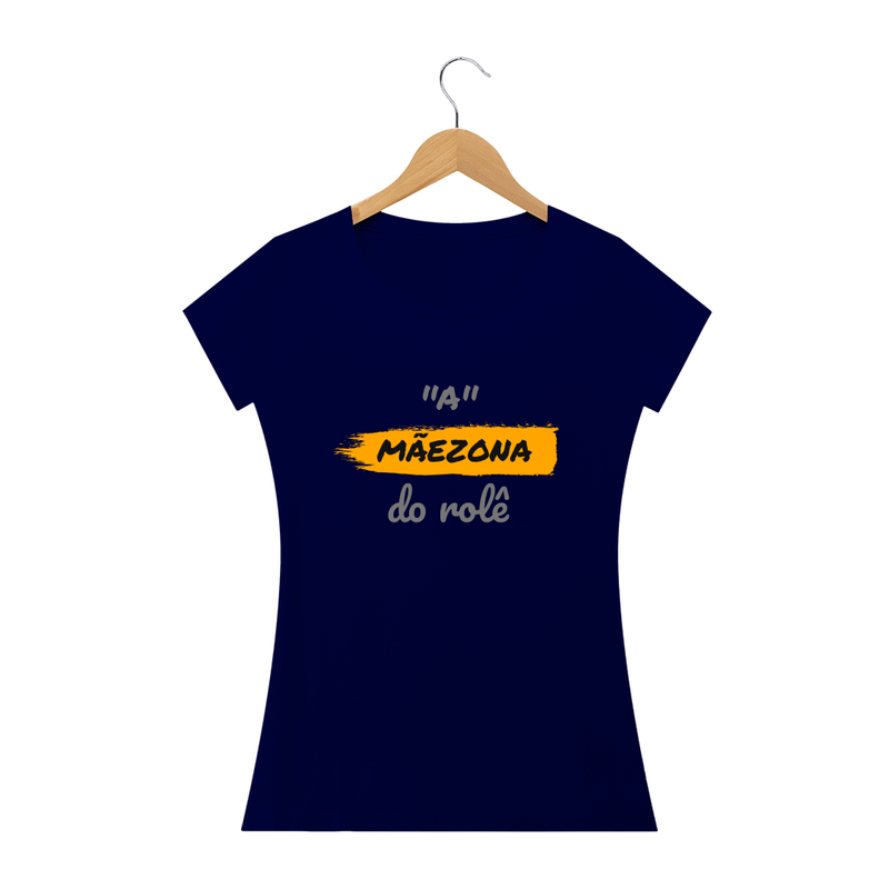 Camiseta Baby Long Quality Estampa Frase - A Mãezona do rolê