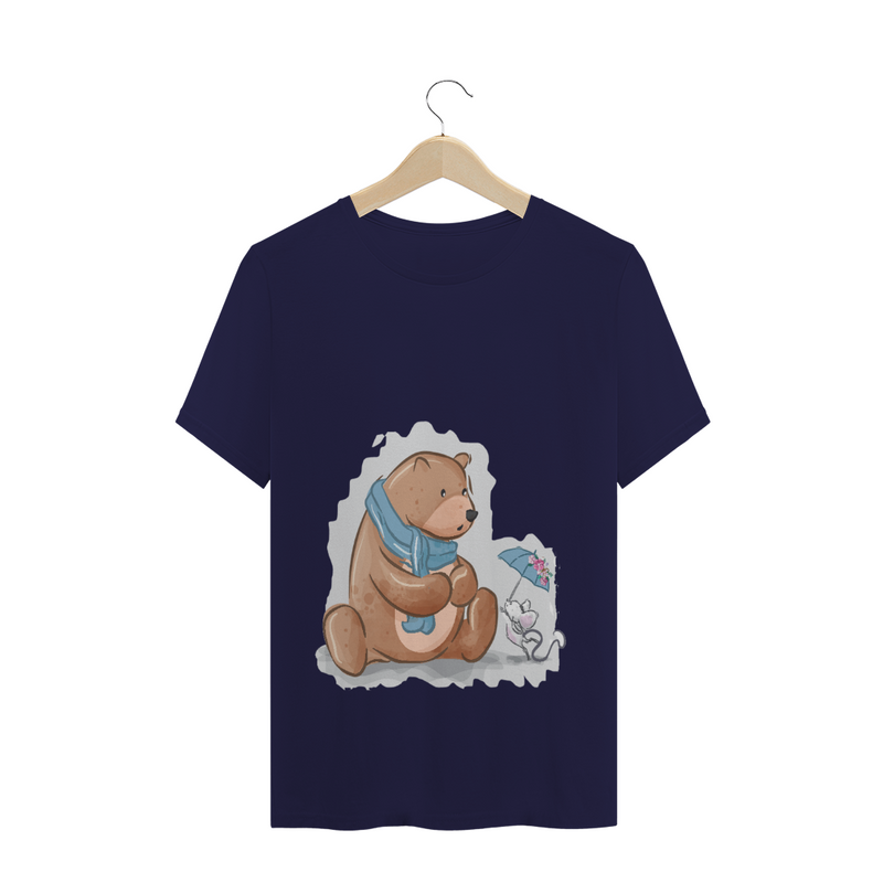 Camiseta Quality Estampa Urso Fofo