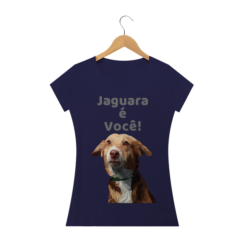 Camiseta Baby Long Quality Estampa Cachorro Jaguara é Você