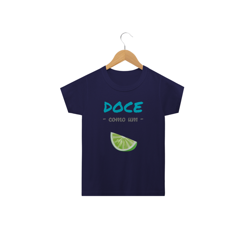 Camiseta Classic Infantil Masculino Estampa Frase - Doce como um Limão