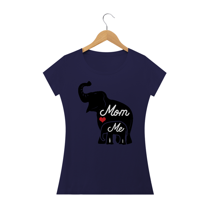 Camiseta Baby Long Quality Estampa Elefante Mom Me