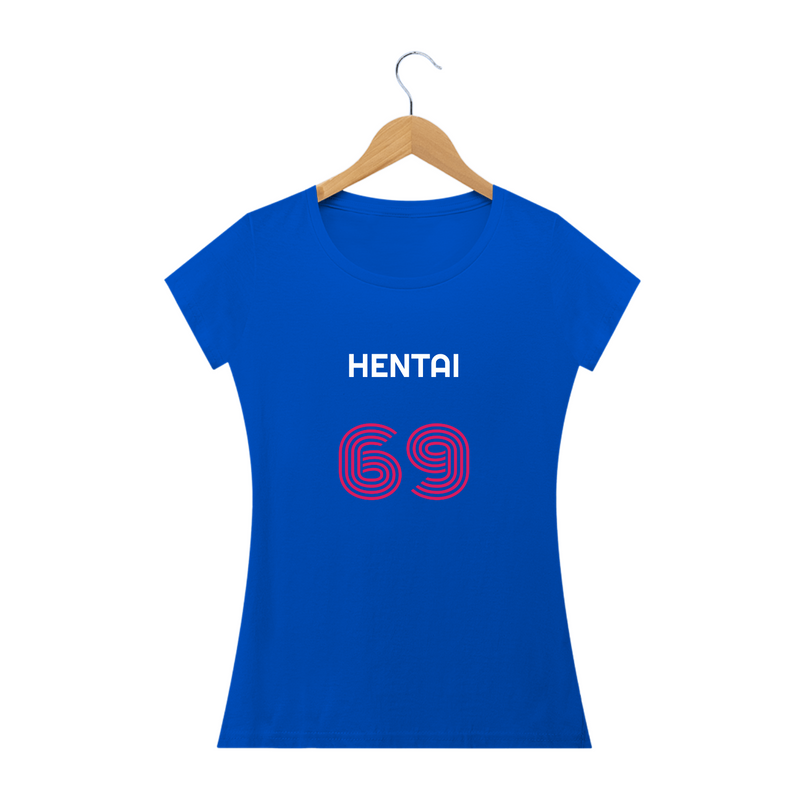 Camiseta Baby Look Hentai 69 Baby Long Quality Estampada