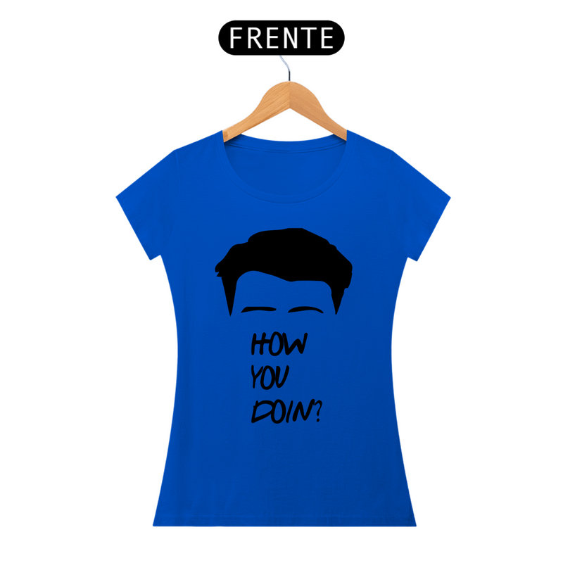 Camiseta Baby Look com Estampa Friends - How You Doing?