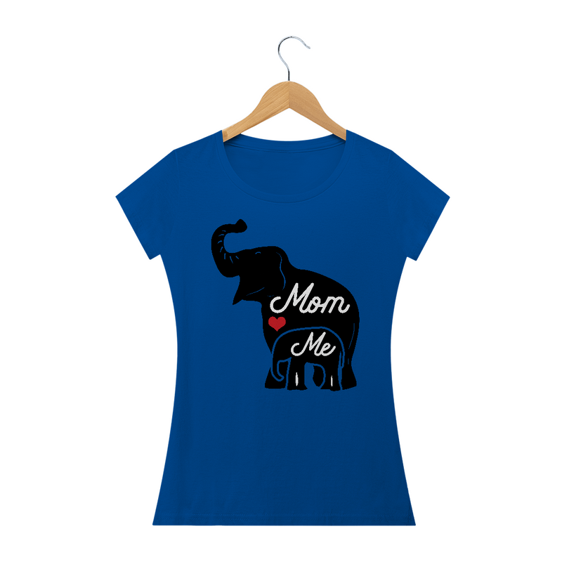 Camiseta Baby Long Quality Estampa Elefante Mom Me