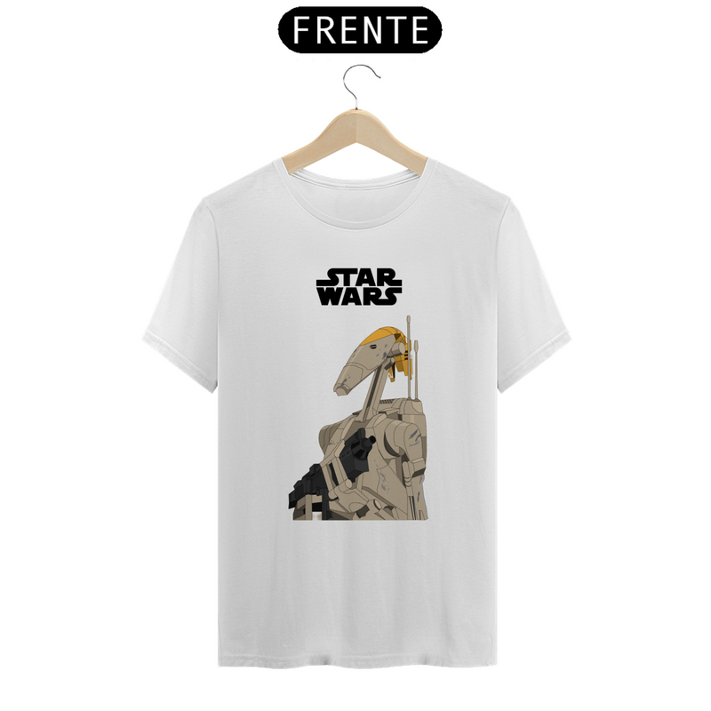 Camiseta Robô Androide B1 Star Wars Estampada Quality