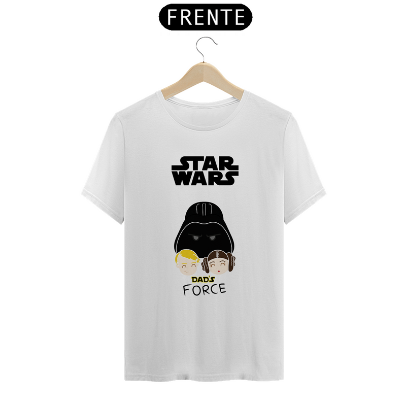 Camiseta Dads Force Filme Star Wars Papai Estampada Quality