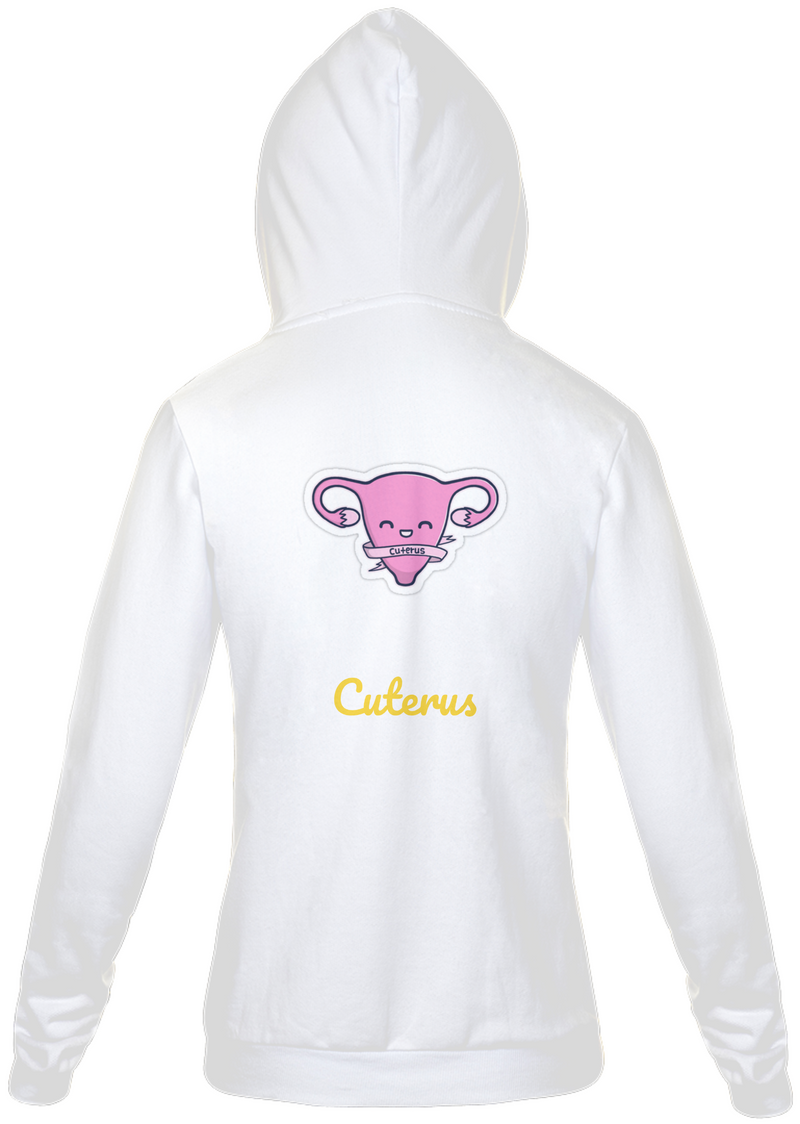 Jaqueta Moletom Feminino com Estampa Cuterus - Cute Uterus