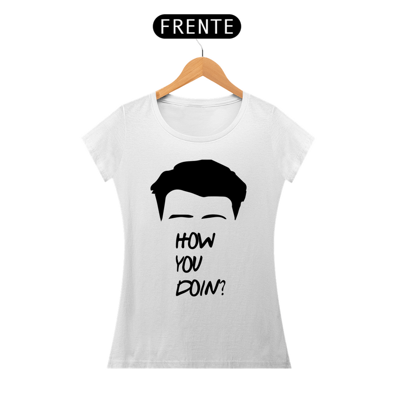 Camiseta Baby Look com Estampa Friends - How You Doing?