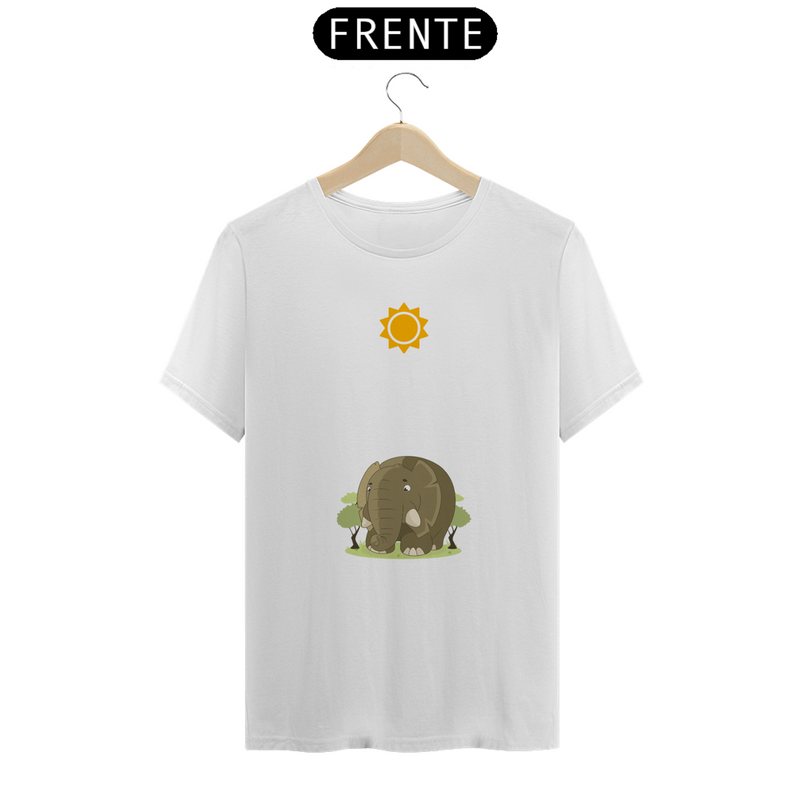 Camiseta Quality Estampa Desenho Elefante Fofo