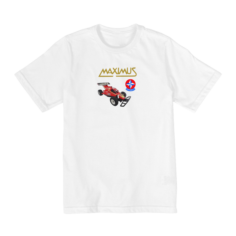 Camiseta Quality Infantil (10 a 14) Estampa Desenho Estrela Maximus