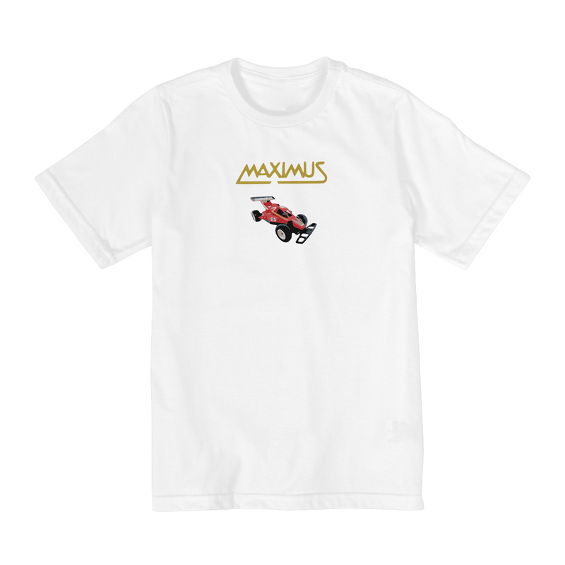 Camiseta Quality Infantil (10 a 14) Estampa Carrinho Controle Maximus Estrela