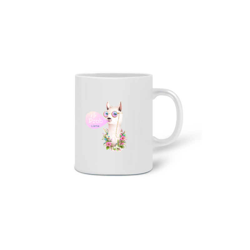 Caneca Cerâmica Estampa No Prob Llama