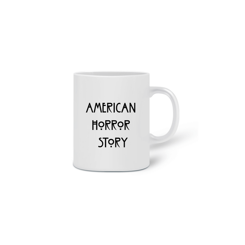 Caneca Cerâmica Estampa da Série American Horror Story - AHS