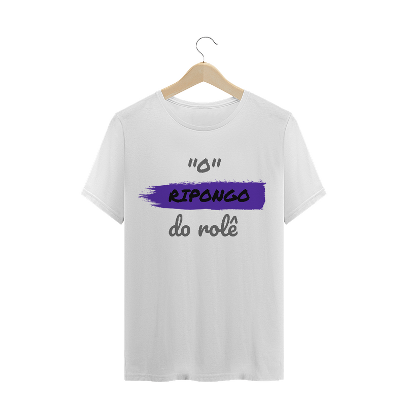 Camiseta Quality Estampa Frase - O Ripongo do rolê