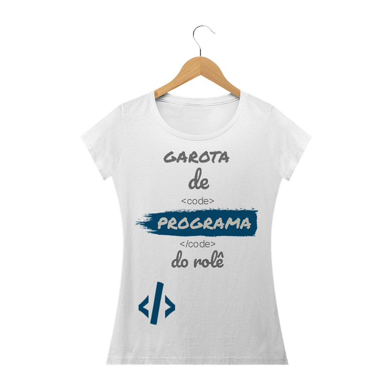 Camiseta Baby Long Quality Estampa Frase - Garota de Programa do rolê