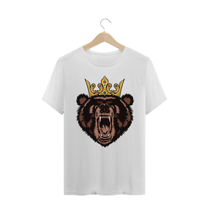 Camiseta Quality Estampa Urso com Coroa