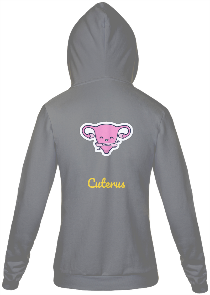 Jaqueta Moletom Feminino com Estampa Cuterus - Cute Uterus