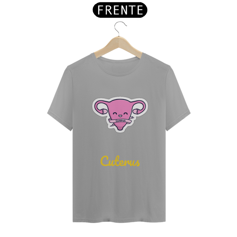 Camiseta Quality Estampa Cuterus - Útero Fofo