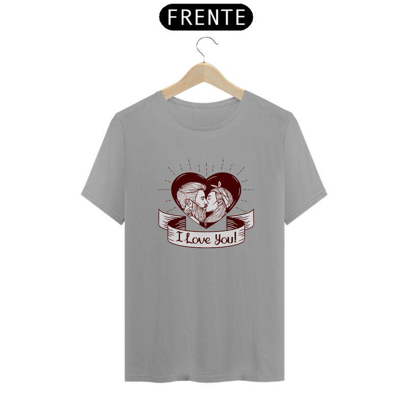 Camiseta Quality Estampa I Love You - Frase Eu Te Amo