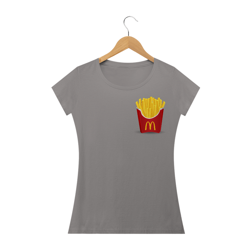 Camiseta Baby Long Quality Batata Frita Do Mc Donalds Tumblr Lanchonete