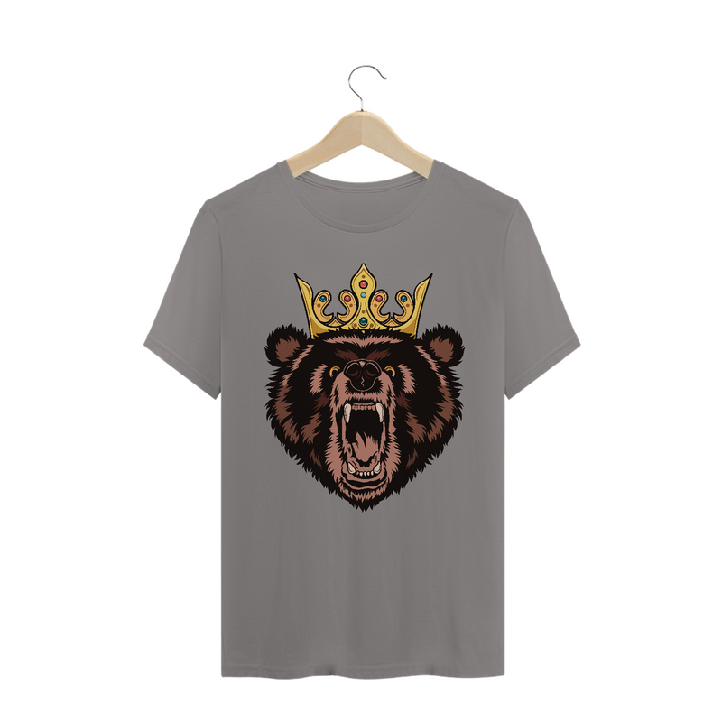 Camiseta Quality Estampa Urso com Coroa