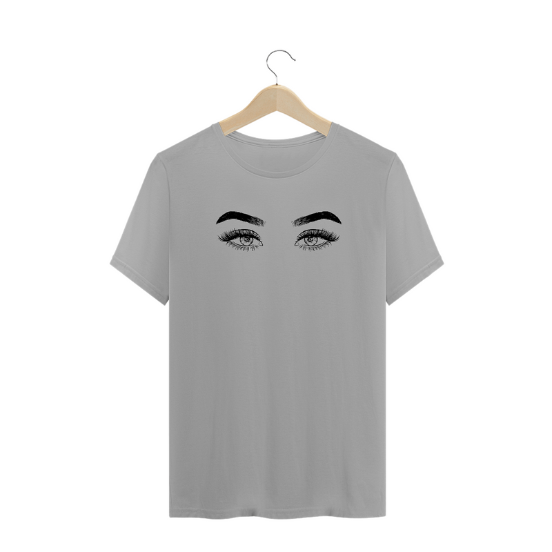 Camiseta Olhos de Mulher Estampada Desenho Estampa Quality