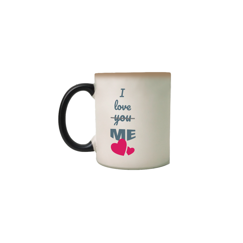 Caneca Mágica Estampa Frase - I love you, me