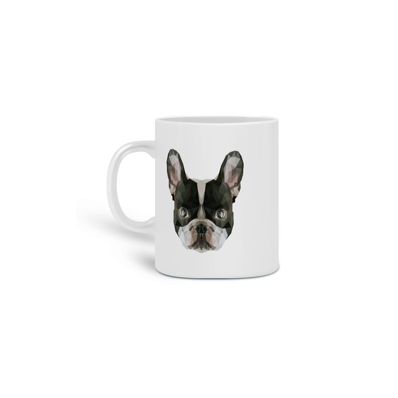 Caneca Cerâmica Estampa Buldogue Francês