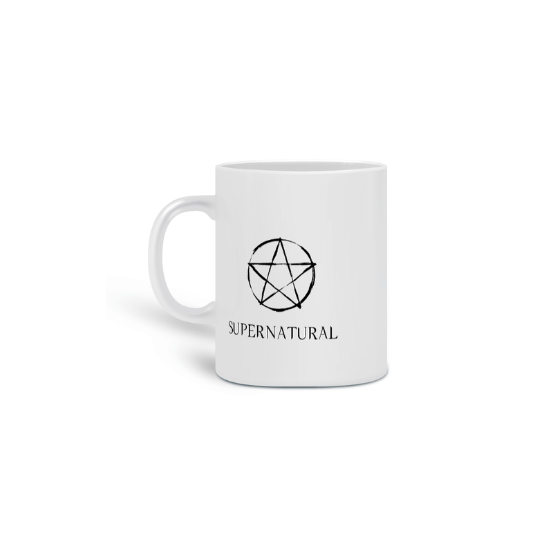 Caneca Cerâmica Estampa Série Supernatural - Sobrenatural