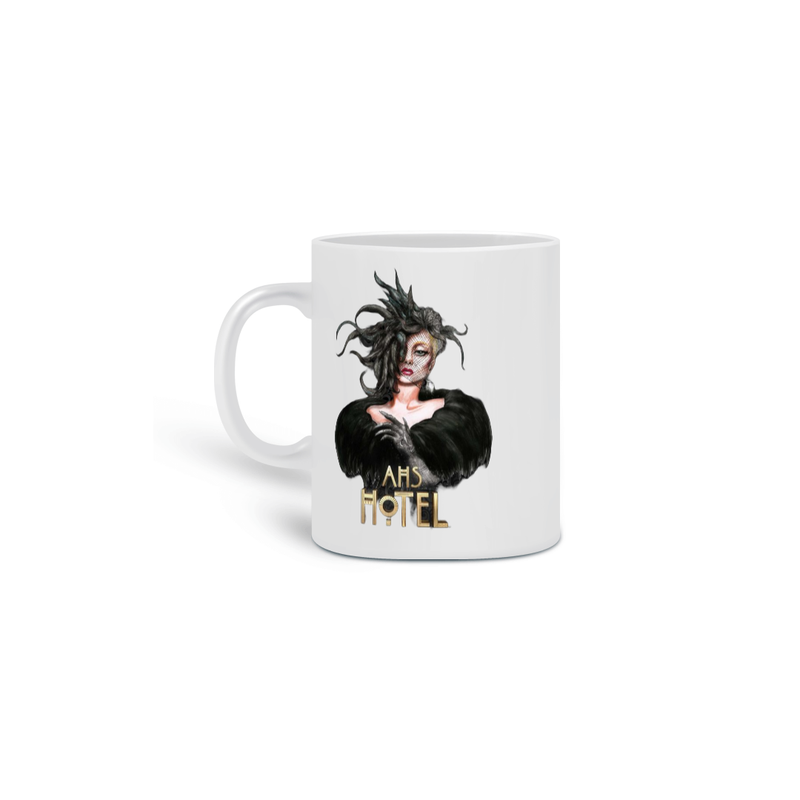 Caneca Cerâmica Estampa Série American Horror Story Lady Gaga