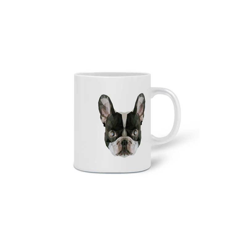 Caneca Cerâmica Estampa Buldogue Francês