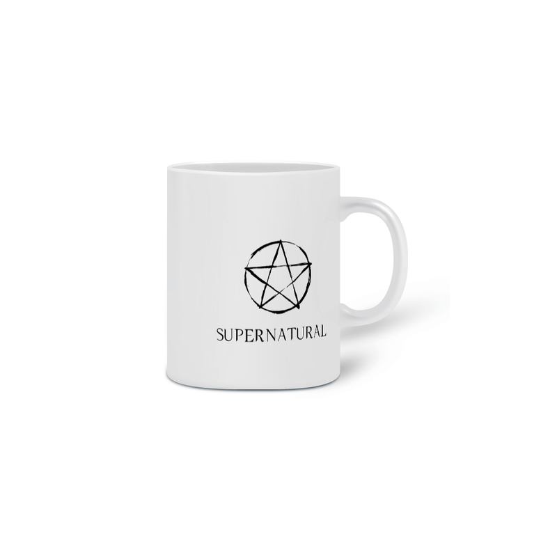 Caneca Cerâmica Estampa Série Supernatural - Sobrenatural