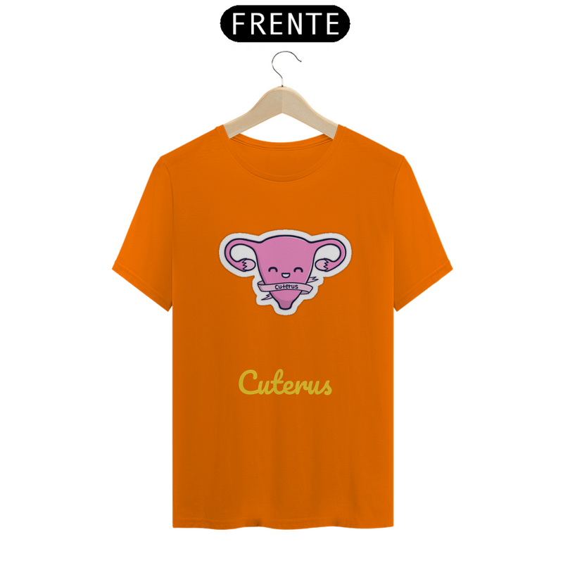 Camiseta Quality Estampa Cuterus - Útero Fofo