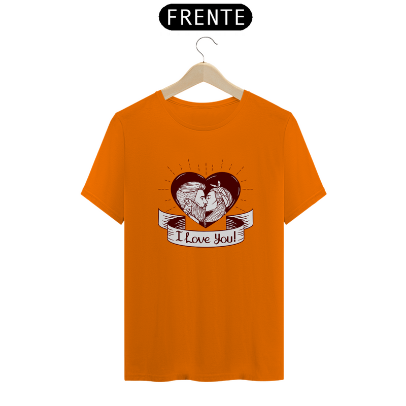 Camiseta Quality Estampa I Love You - Frase Eu Te Amo