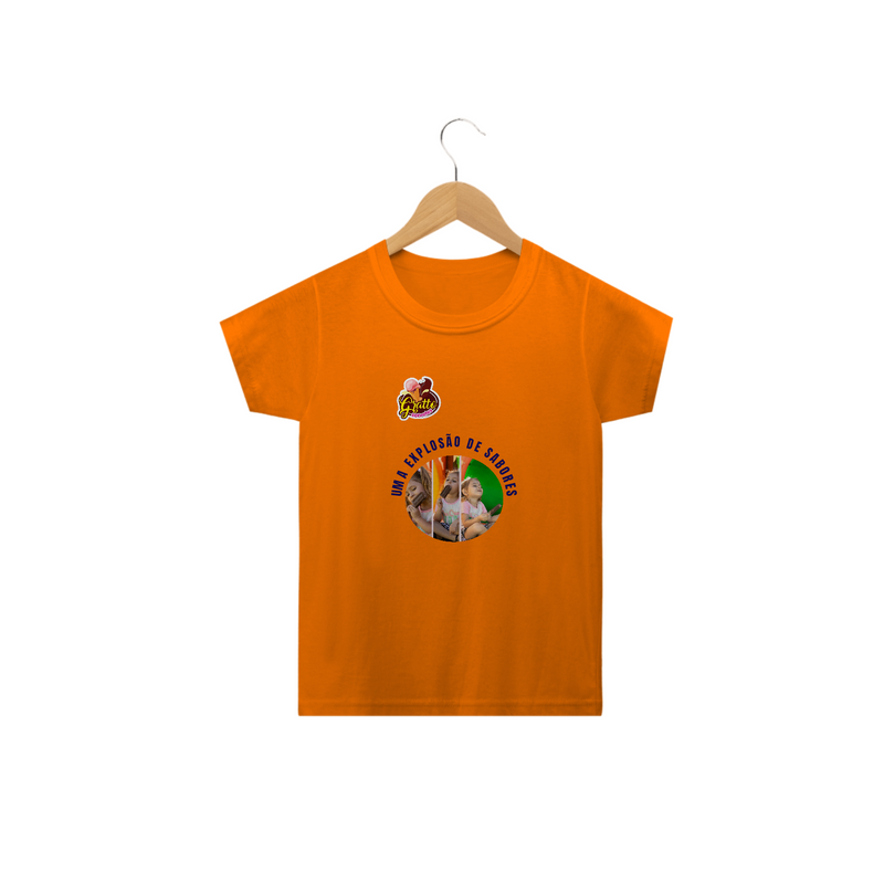 Camiseta Gratto Sorvetes Classic Infantil Uma Explosão de Sabores