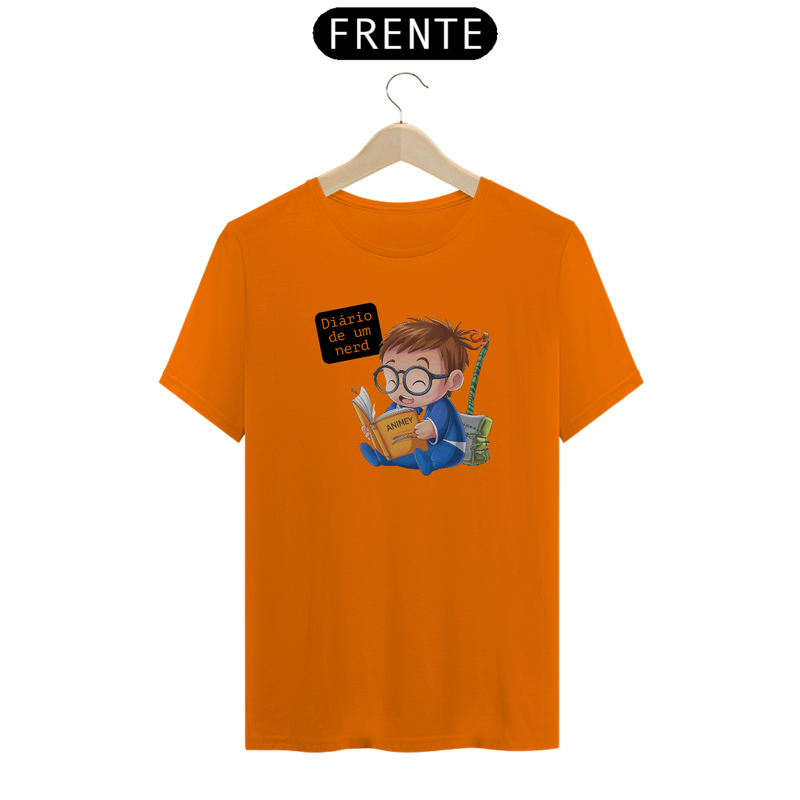 Camiseta Diário de um Nerd Fofo Lendo Estampada Quality