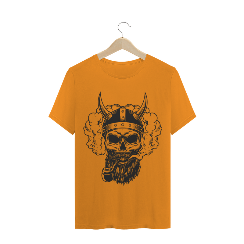 Camiseta Quality com Estampa Caveira Cachimbo